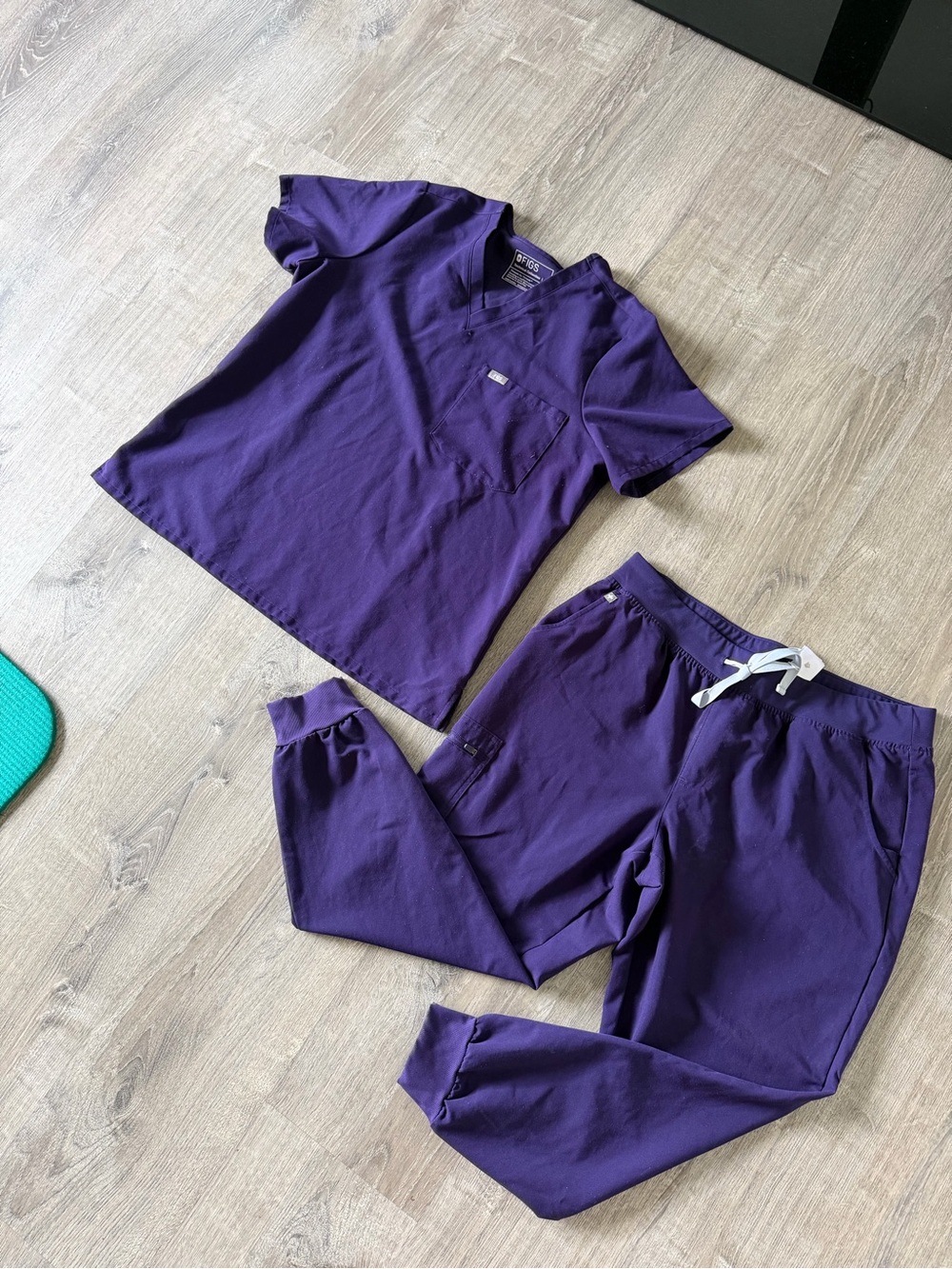 Figs Purple Jam Scrub Set XL